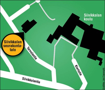 Siivikkalan seurakuntatalo kartta nettiin