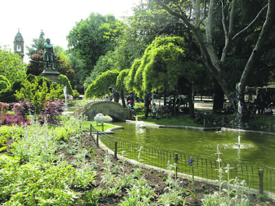 Alamedan puisto on kaupungin vehrein kohtauspaikka.