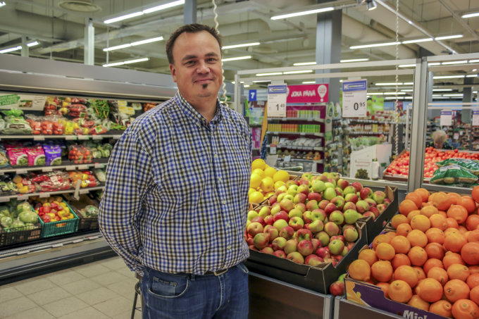 K-supermarket kauppias Jani Kangasniemi