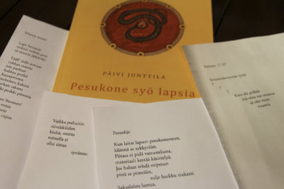 Päivi Junttila, runous, kirjallisuus, runokirja, Pesukone syö lapsia -runokokoelma