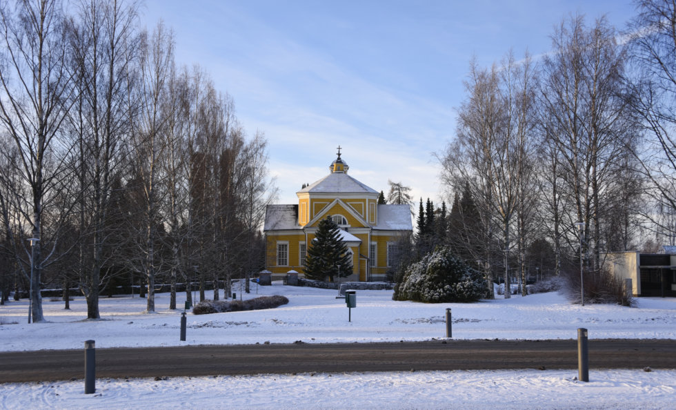 Ylöjärven keskusta, kirkkopuisto, Ylöjärven kirkko