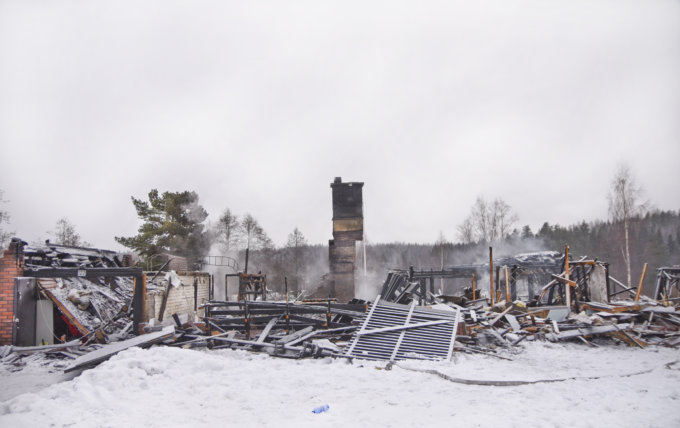 Antaverkan tulipalo, tammikuu 2018