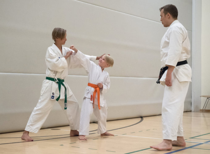 Shotokan, karate, Veeti Luoma, Miska Vastamäki, kuva: Sanna Hillberg