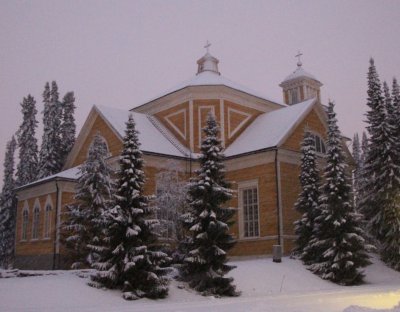 Ylöjärven kirkko talvikuva