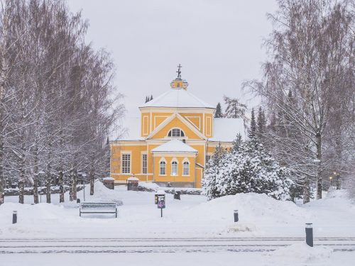 Ylöjärven kirkko talvi