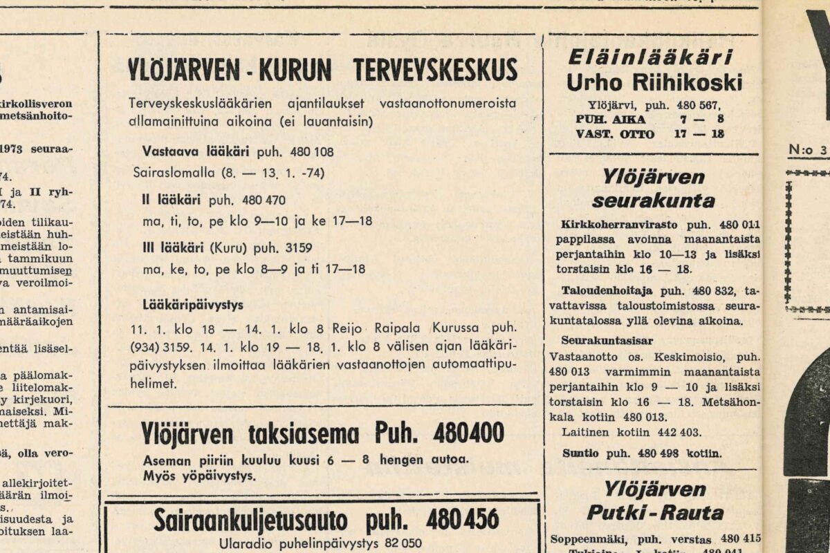 50 vuotta sitten: Koko kylä joululahja